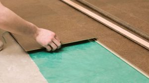 Installing a cork floor